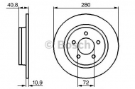 Тормозной диск BOSCH 0 986 479 181