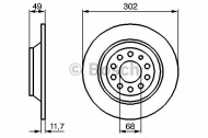 Тормозной диск BOSCH 0 986 479 257