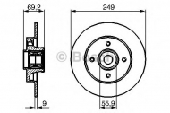 Тормозной диск BOSCH 0 986 479 275