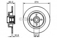Тормозной диск BOSCH 0 986 479 277