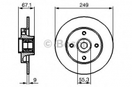 Тормозной диск BOSCH 0 986 479 279