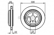Тормозной диск BOSCH 0 986 479 285