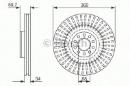 Тормозной диск BOSCH 0 986 479 302