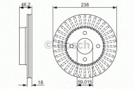 Тормозной диск BOSCH 0 986 479 354