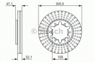 Тормозной диск BOSCH 0 986 479 359
