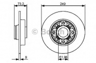 Тормозной диск BOSCH 0 986 479 388