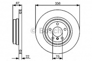 Тормозной диск BOSCH 0 986 479 439