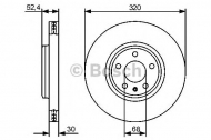 Тормозной диск BOSCH 0 986 479 468
