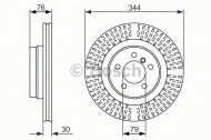 Тормозной диск BOSCH 0 986 479 489