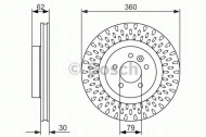 Тормозной диск BOSCH 0 986 479 578