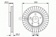 Тормозной диск BOSCH 0 986 479 698