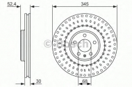 Тормозной диск BOSCH 0 986 479 747