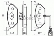 Комплект тормозных колодок BOSCH 0 986 494 019