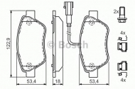 Комплект тормозных колодок BOSCH 0 986 494 113