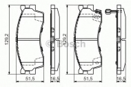 Комплект тормозных колодок BOSCH 0 986 494 146