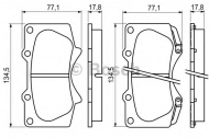 Комплект тормозных колодок BOSCH 0 986 494 153