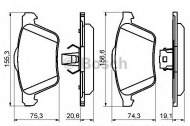 Комплект тормозных колодок BOSCH 0 986 494 159