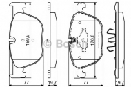 Комплект тормозных колодок BOSCH 0 986 494 191
