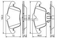 Комплект тормозных колодок BOSCH 0 986 494 209