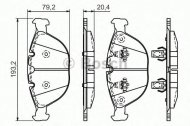 Комплект тормозных колодок BOSCH 0 986 494 217