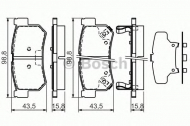 Комплект тормозных колодок BOSCH 0 986 494 237