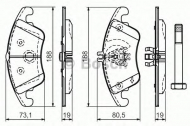 Комплект тормозных колодок BOSCH 0 986 494 263
