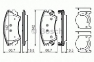 Комплект тормозных колодок BOSCH 0 986 494 275