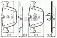 Комплект тормозных колодок BOSCH 0 986 494 294