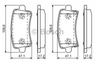 Комплект тормозных колодок BOSCH 0 986 494 297