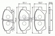 Комплект тормозных колодок BOSCH 0 986 494 333