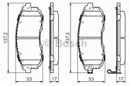 Комплект тормозных колодок BOSCH 0 986 494 337