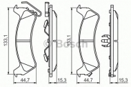 Комплект тормозных колодок BOSCH 0 986 494 348