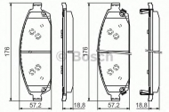 Комплект тормозных колодок BOSCH 0 986 494 370
