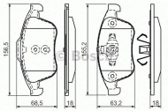 Комплект тормозных колодок BOSCH 0 986 494 381