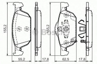 Комплект тормозных колодок BOSCH 0 986 494 383