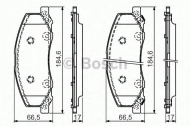 Комплект тормозных колодок BOSCH 0 986 494 398