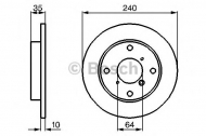 Тормозной диск BOSCH 0 986 479 110