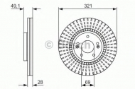 Тормозной диск BOSCH 0 986 479 786