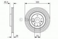 Тормозной диск BOSCH 0 986 479 795