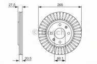 Тормозной диск BOSCH 0 986 479 849