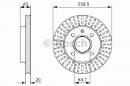 Тормозной диск BOSCH 0 986 479 874