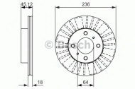 Тормозной диск BOSCH 0 986 479 883
