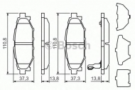 Комплект тормозных колодок BOSCH 0 986 494 444