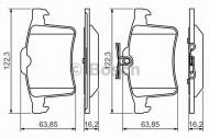 Комплект тормозных колодок BOSCH 0 986 494 480