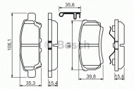 Комплект тормозных колодок BOSCH 0 986 494 502