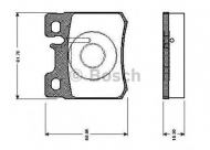 Комплект тормозных колодок BOSCH 0 986 TB2 014