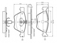 Комплект тормозных колодок BOSCH 0 986 TB2 034