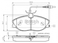 Комплект тормозных колодок BOSCH 0 986 TB2 035