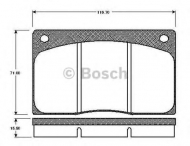 Комплект тормозных колодок BOSCH 0 986 TB2 057