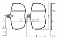 Комплект тормозных колодок BOSCH 0 986 TB2 059
